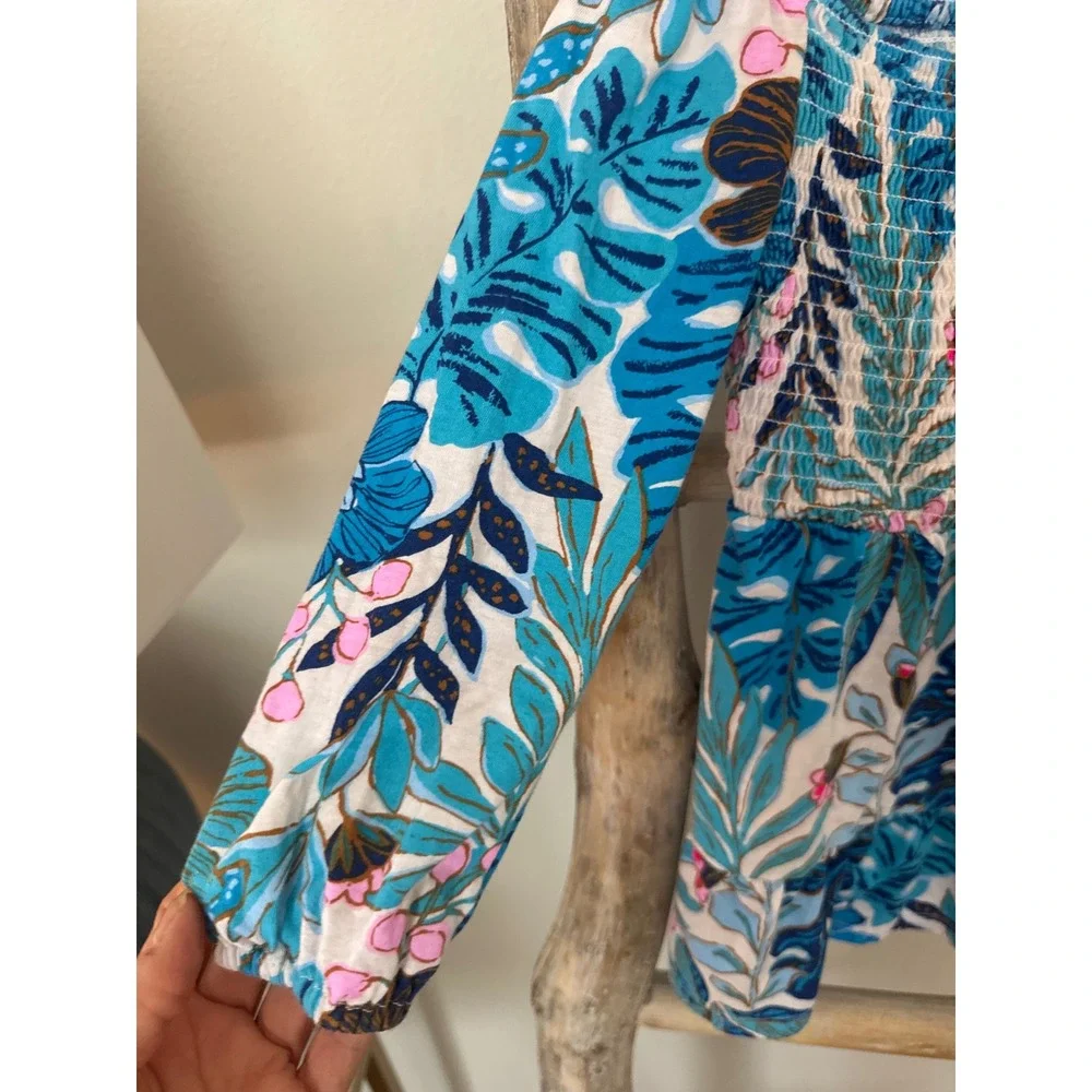 Lilly Pulitzer Kids‎ Mini Jilly Long Sleeved Dress size XS 2-3 cotton